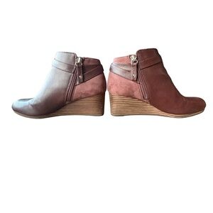 Dr. Scholl's Brown Wedge Ankle Boots